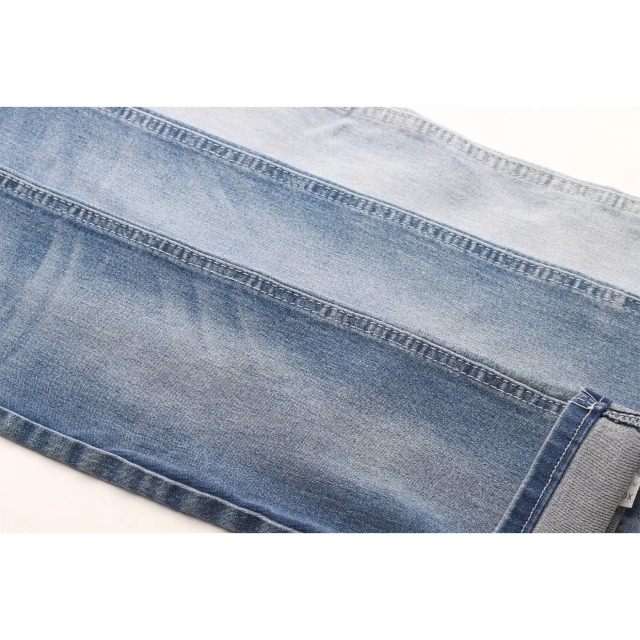 Good Price and Quality 10oz Satin Denim Fabric TR Super Stretch Jeans Fabric for Ladies' Skinny