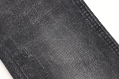 China Wholesale Best Quality Low Price Soft Nice Slubby 10oz 67'' Super High Stretch Black Black Denim Jeans Fabric