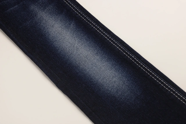 Top Quality Workable Price 11oz Big Wide 180cm Comfortable Stretch Dark Blue Warp Slub Denim Fabric for men's Jeans