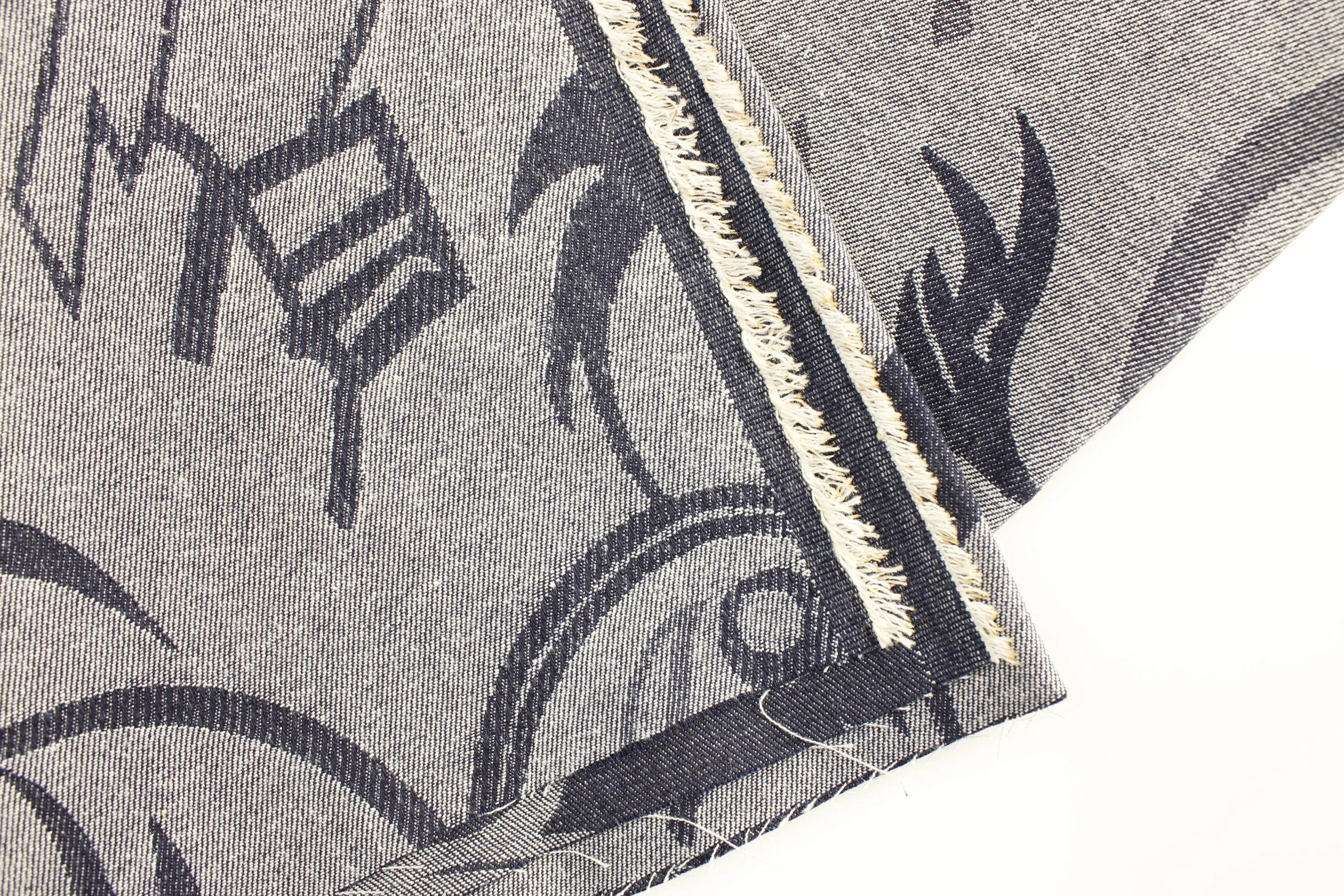 Top Quality Workable Price 9.5oz Big Wide 180cm Stretch Dark BlueJacquard denim Fabric for  Clothing or hats