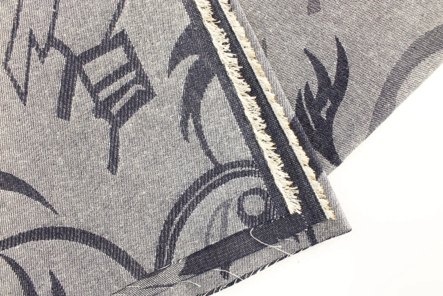 Top Quality Workable Price 9.5oz Big Wide 180cm Stretch Dark BlueJacquard denim Fabric for  Clothing or hats