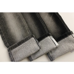 Top Quality Workable Price 9.5 oz Big Wide 180cm soft hand feeling slub  sulfur black   Denim Fabric for men's Jeans