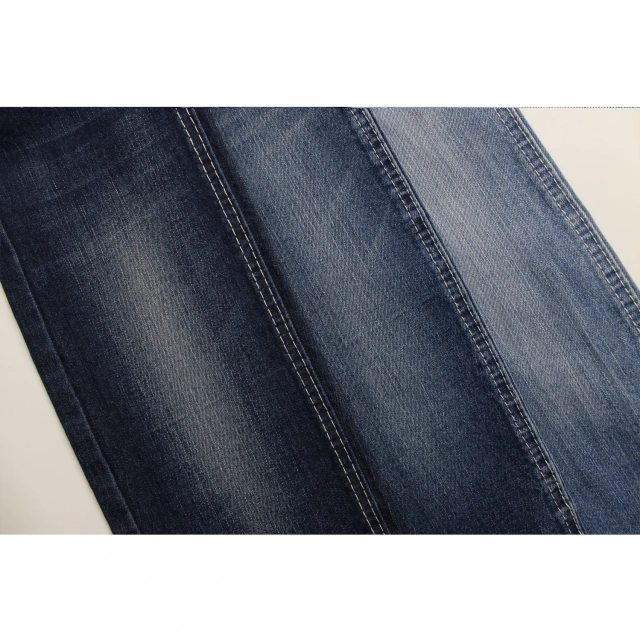 Running Style 10 oz warp slub  Indigo   Stretch  Denim Fabric  for  Jeans Fabric