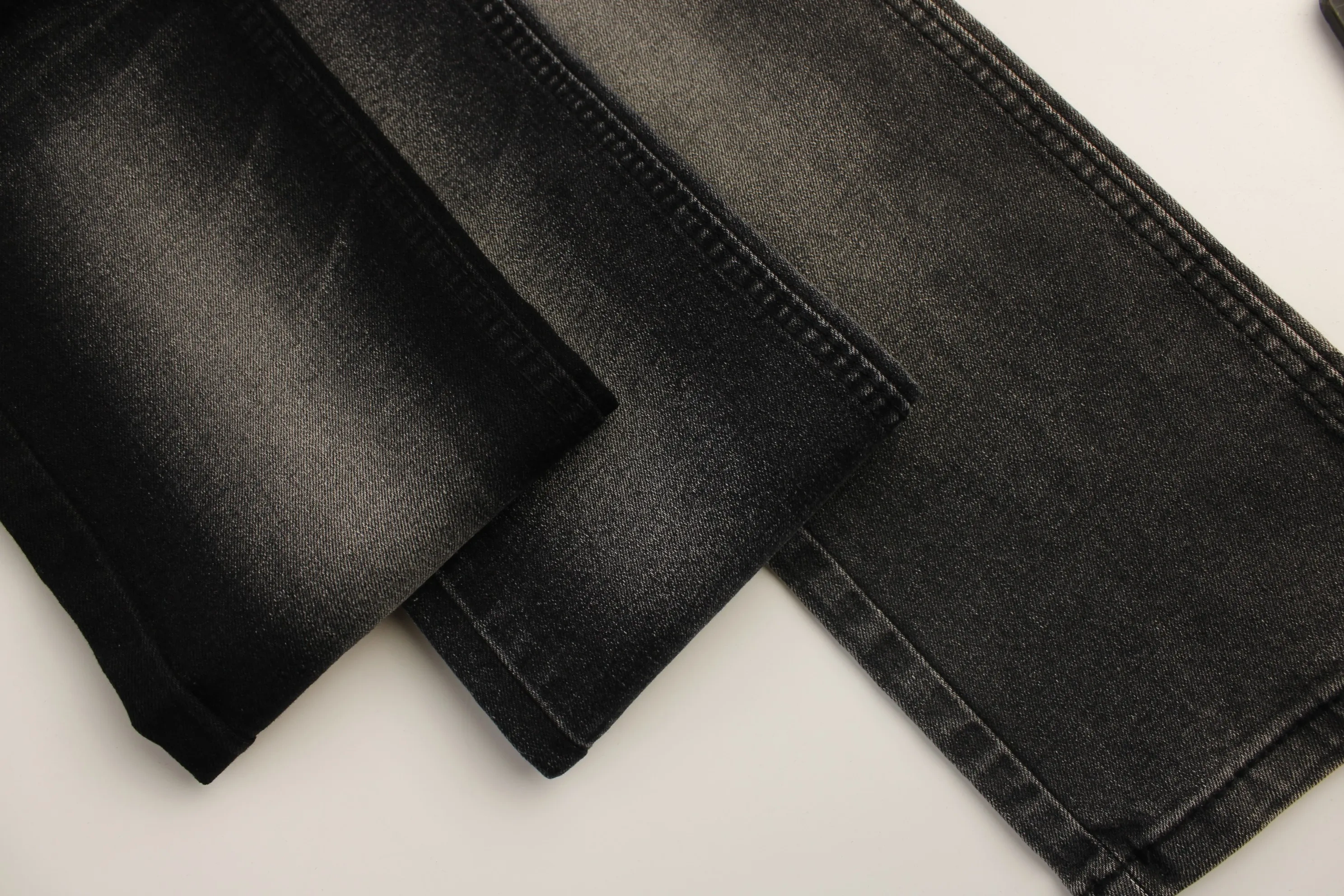 Good Quality Low Discounted Price 10.8oz  black &black back  70%cotton 28% polyester 2%spandex  Denim Fabric