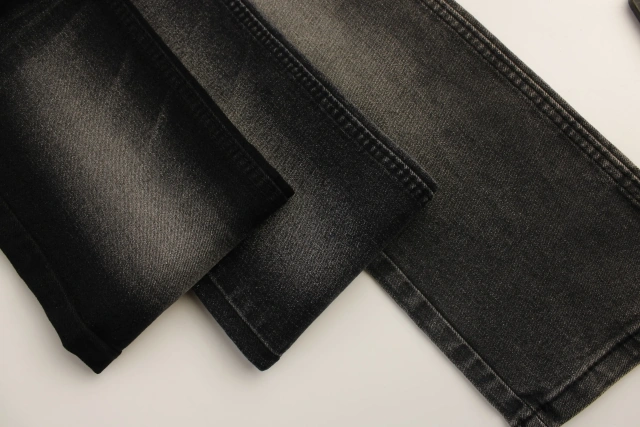 Good Quality Low Discounted Price 10.8oz  black &black back  70%cotton 28% polyester 2%spandex  Denim Fabric