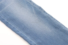 Factory Direct Sell Cheap Price 9.5oz Dark Blue Indigo Stretch Satin Denim Fabric with Viscose for Women Skinny Jeans