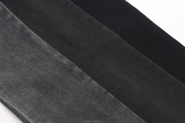 Top Quality China Big Factory Made OE Super Soft 10oz Big Width Sulfur Black Black TR Fabric Denim