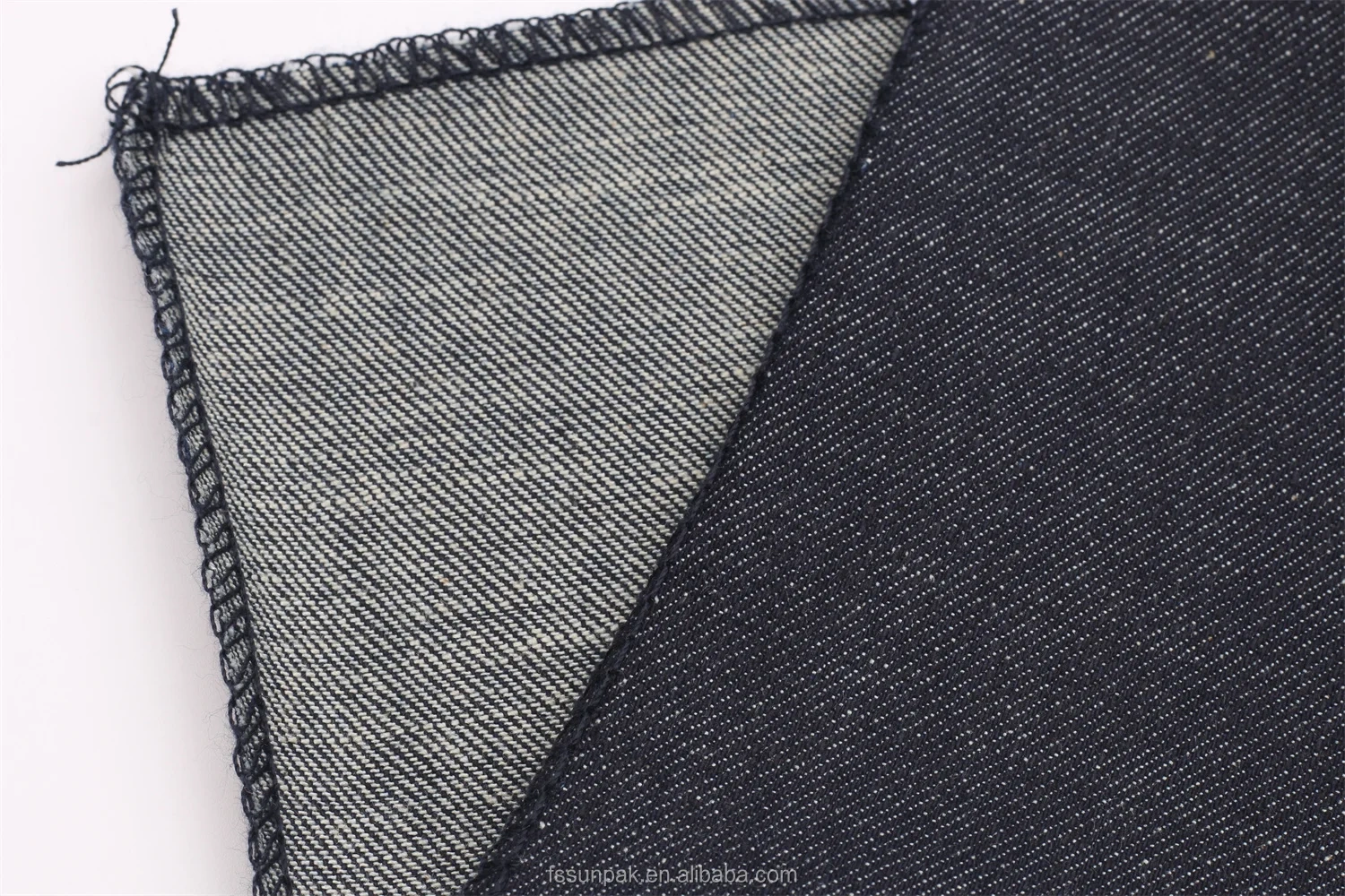 Premier Quality Bulk Stock 9.5oz Super High Elastic Dark Blue Indigo 90%Cotton 8%Poly 2%Spandex Mild Slub Stretch Denim Fabric