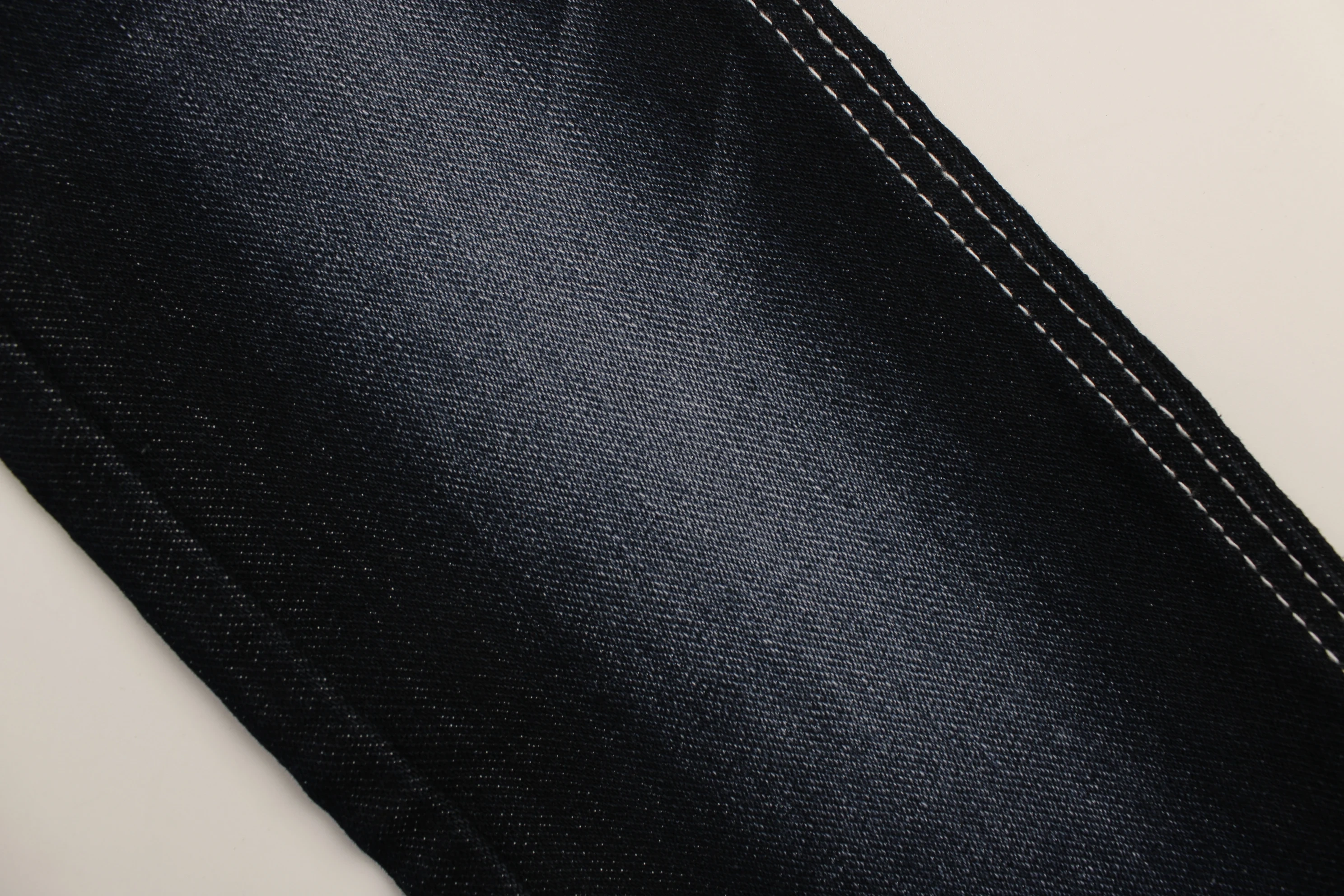 Blue and gray soft hand feeling   warp slub 9.5 oz  Stretch  Denim Fabric for jeans