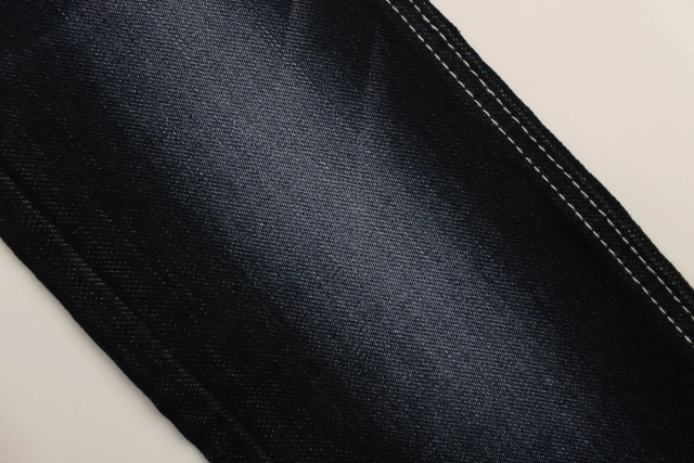 Blue and gray soft hand feeling   warp slub 9.5 oz  Stretch  Denim Fabric for jeans