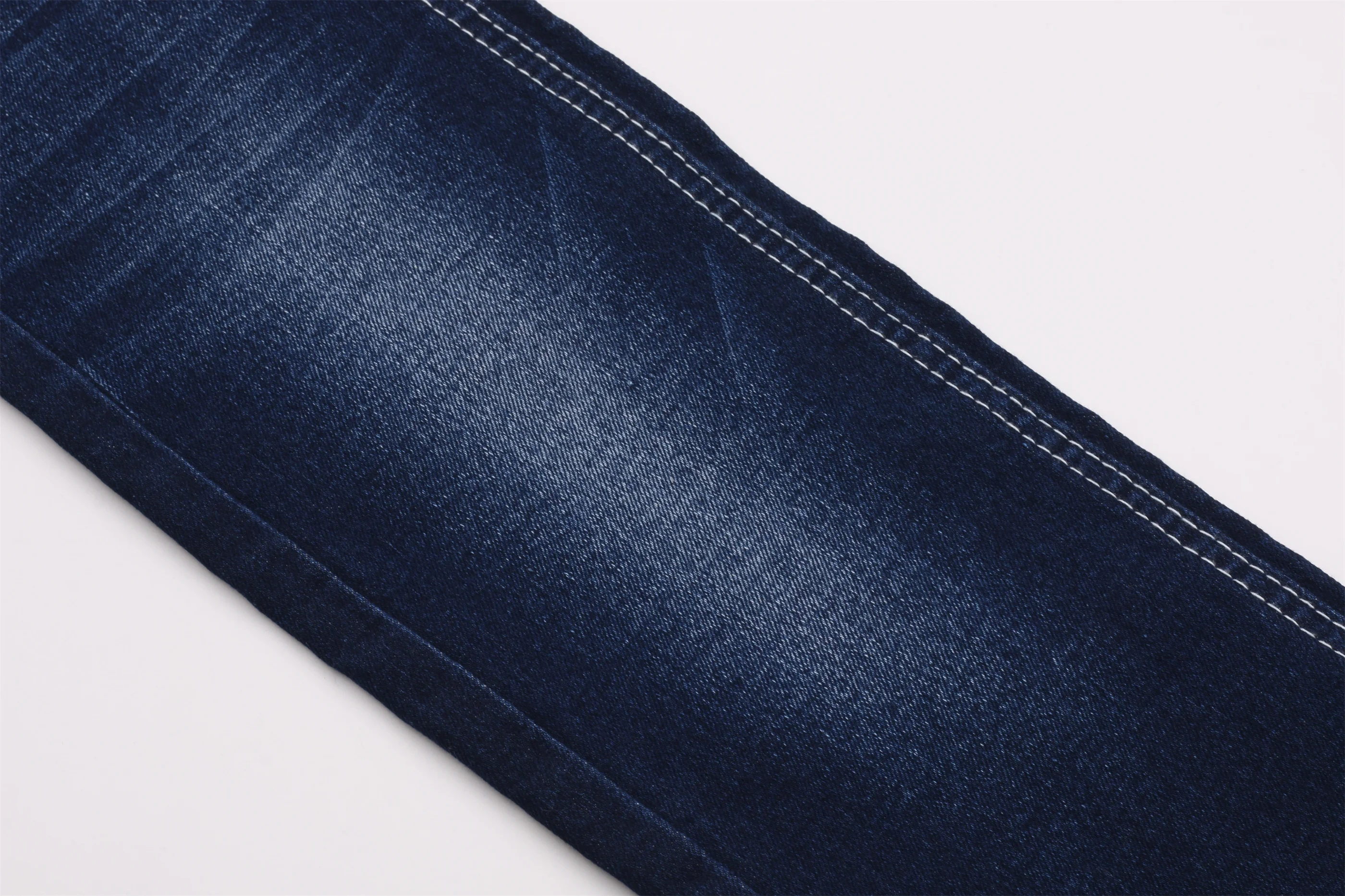 11 oz good price good quality cotton   warp slub dark blue color fabric for jeans  wholesale