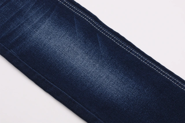 11 oz good price good quality cotton   warp slub dark blue color fabric for jeans  wholesale