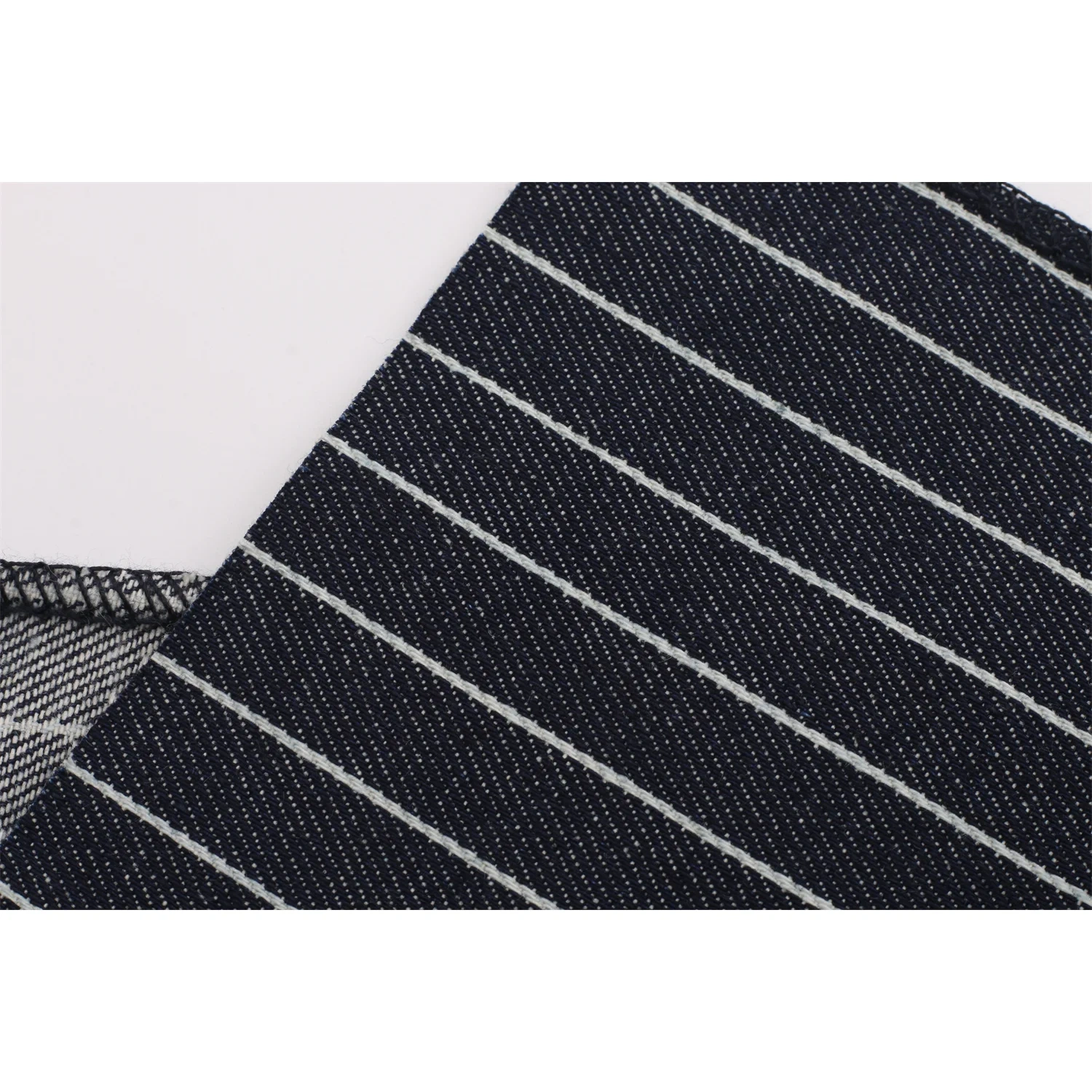 10.3 oz Stretch stripe High quality  denim fabric stock cotton spandex polyester