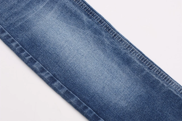 11 oz good price good quality cotton   warp slub dark blue color fabric for jeans  wholesale