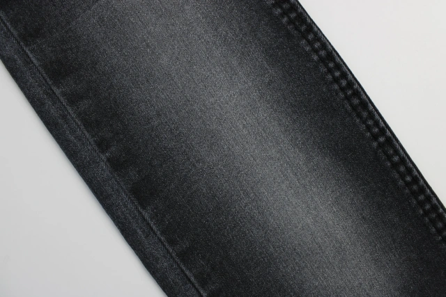 A Quality Cheap Price 70%Cotton 30%Poly 8.8OZ 180cm Width TC Welf Indigo Blue+Grey Rigid Denim Fabric Jeans