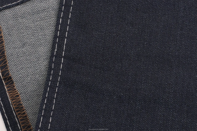 Workable Price Super High Stretch 9.5oz Cotton Poly 3%Spandex Indigo Blue Fabric Denim