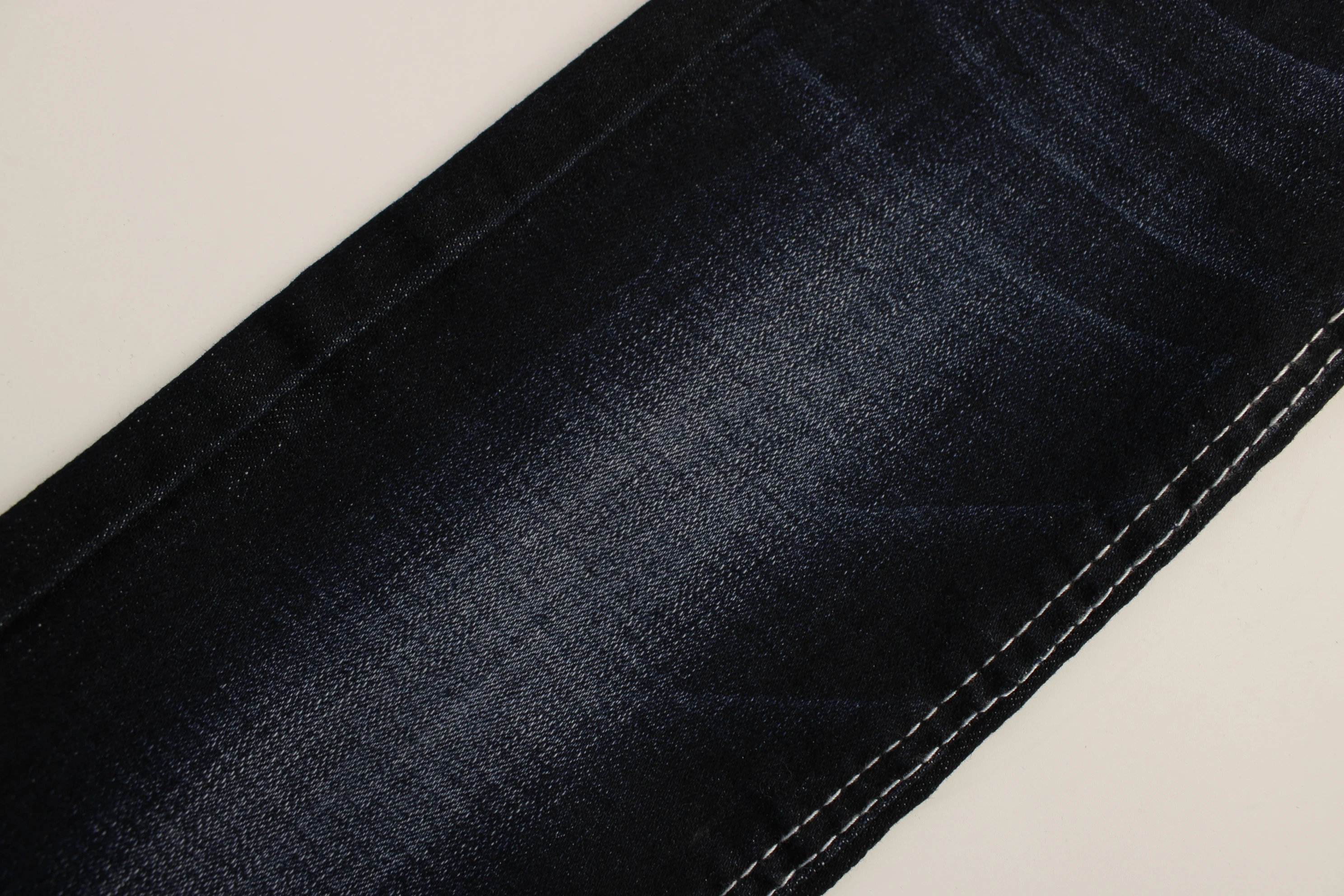High Quality  oA 9.8oz  cross slub Rigid Denim super  Stretch denim fabric for  jeans