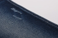 Factory Direct Selling Top Quality Blue Black TR 7SOE*7SOE Cotton Poly Viscose 13.4oz no Slub Denim Jeans Fabric