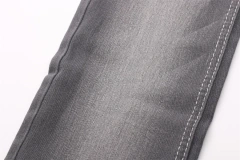 Low Price Quality Satin Gray Jeans Fabric 7.8oz Sulfur Grey Comfortable Stretch Soft Touch no Slub Denim Fabric