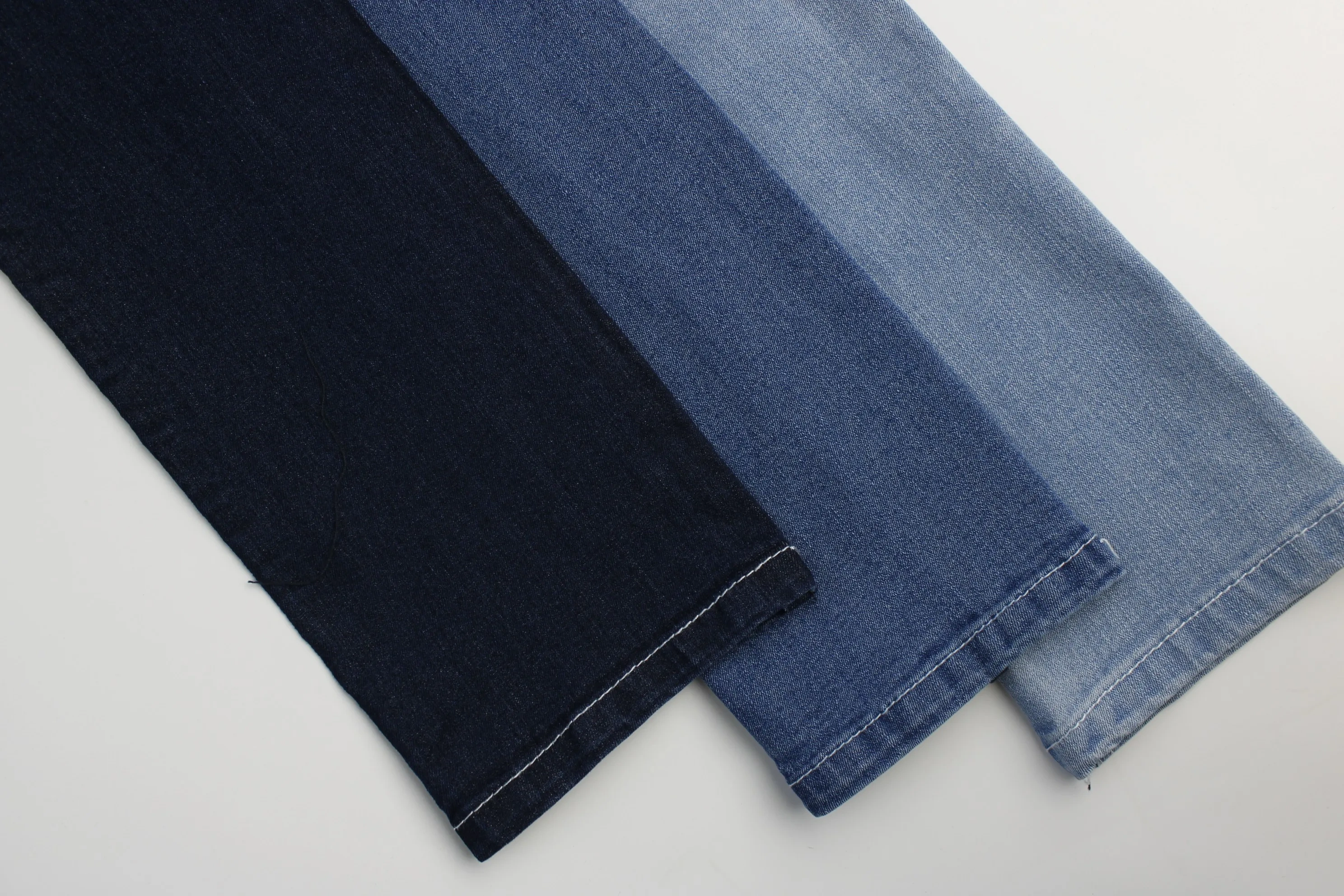 8.6 oz good price good quality cotton   warp slub dark blue color fabric for jeans  wholesale