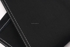 OA Quality 9.6oz Sulfur Black+Black 65/66'' Warp Slub Super Stretch Denim Fabric for Men