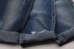 Factory Direct Selling Top Quality Blue Black TR 7SOE*7SOE Cotton Poly Viscose 13.4oz no Slub Denim Jeans Fabric