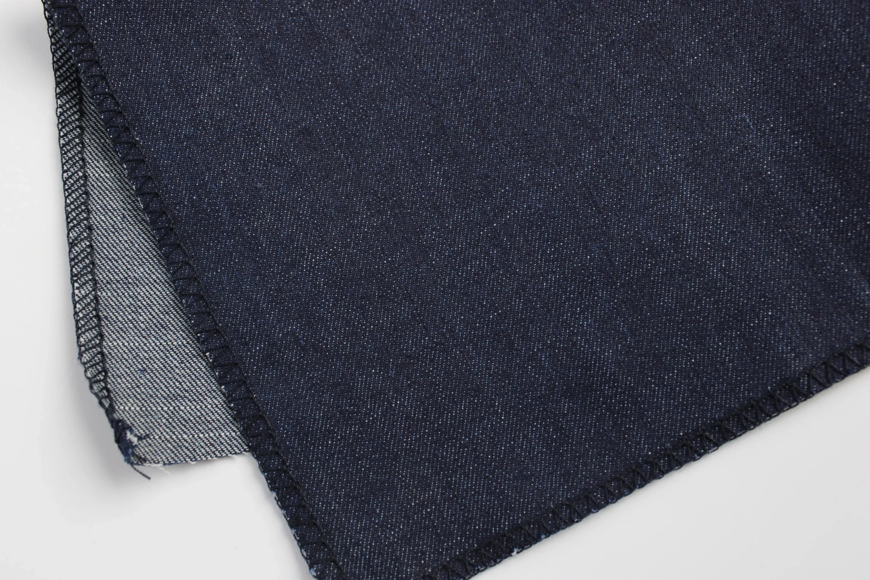Competitive  price  dark blue  Denim middle weight cross hatch denim fabric for  jeans
