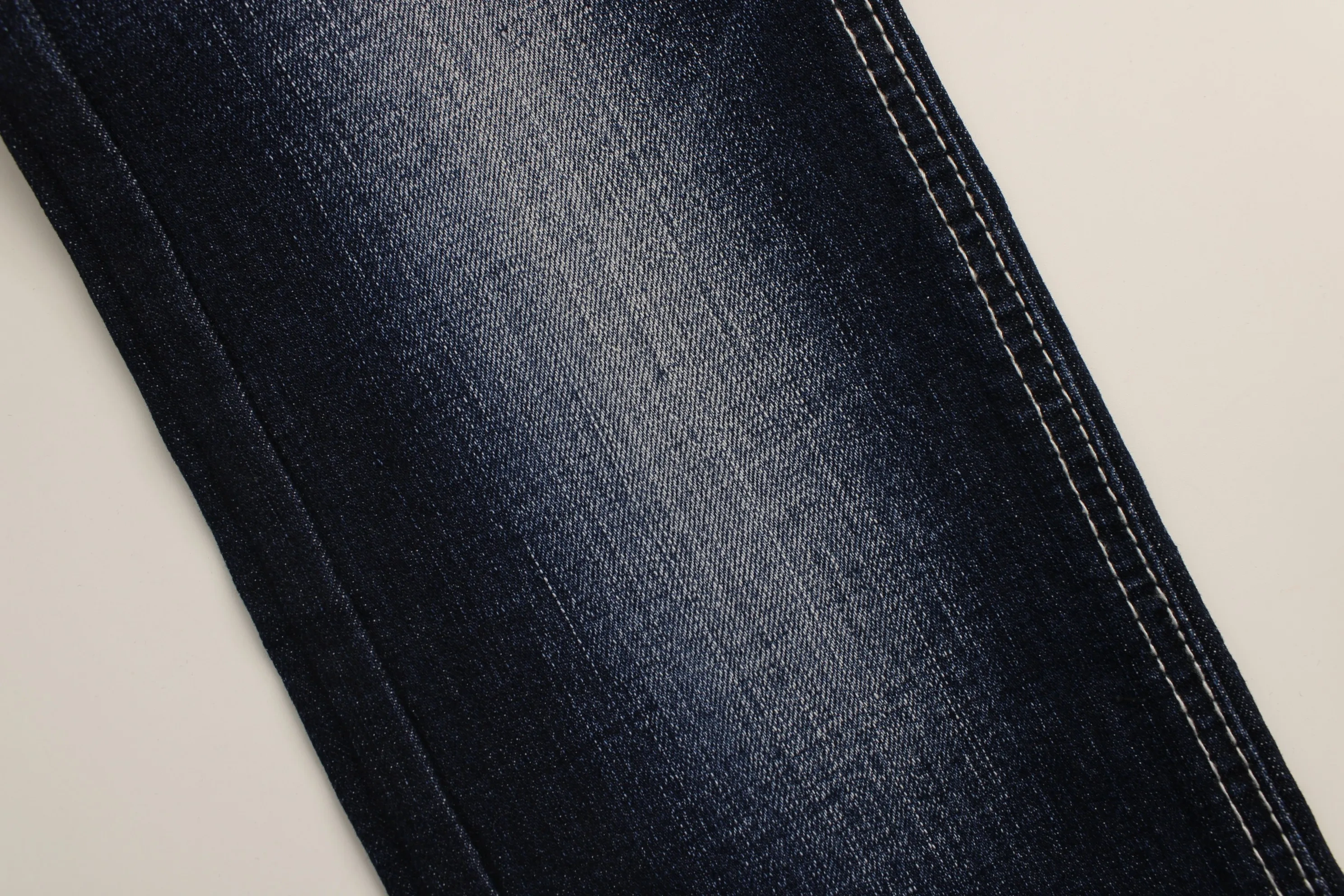 Good Quality 10.5oz  cross slub Rigid Denim super  Stretch denim fabric for  jeans