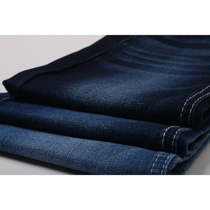 Stretch Cotton poly spandex denim fabrics Hot sale Cheap Indigo blue Jeans Fabric