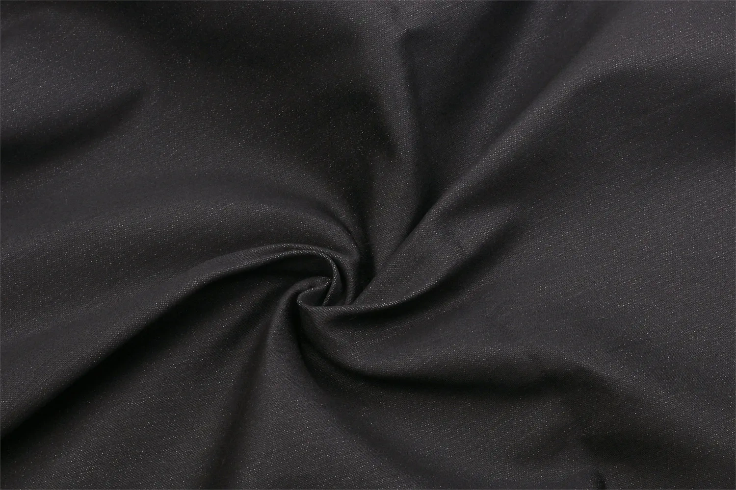 Low Price Quality Satin Gray Jeans Fabric 7.8oz Sulfur Black Comfortable Stretch Soft Touch no Slub Denim Fabric