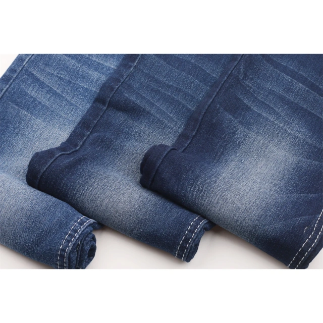 7.8 oz 72% cotton26% poly2% spandex dark blue stain stretch fabric cheap good quality