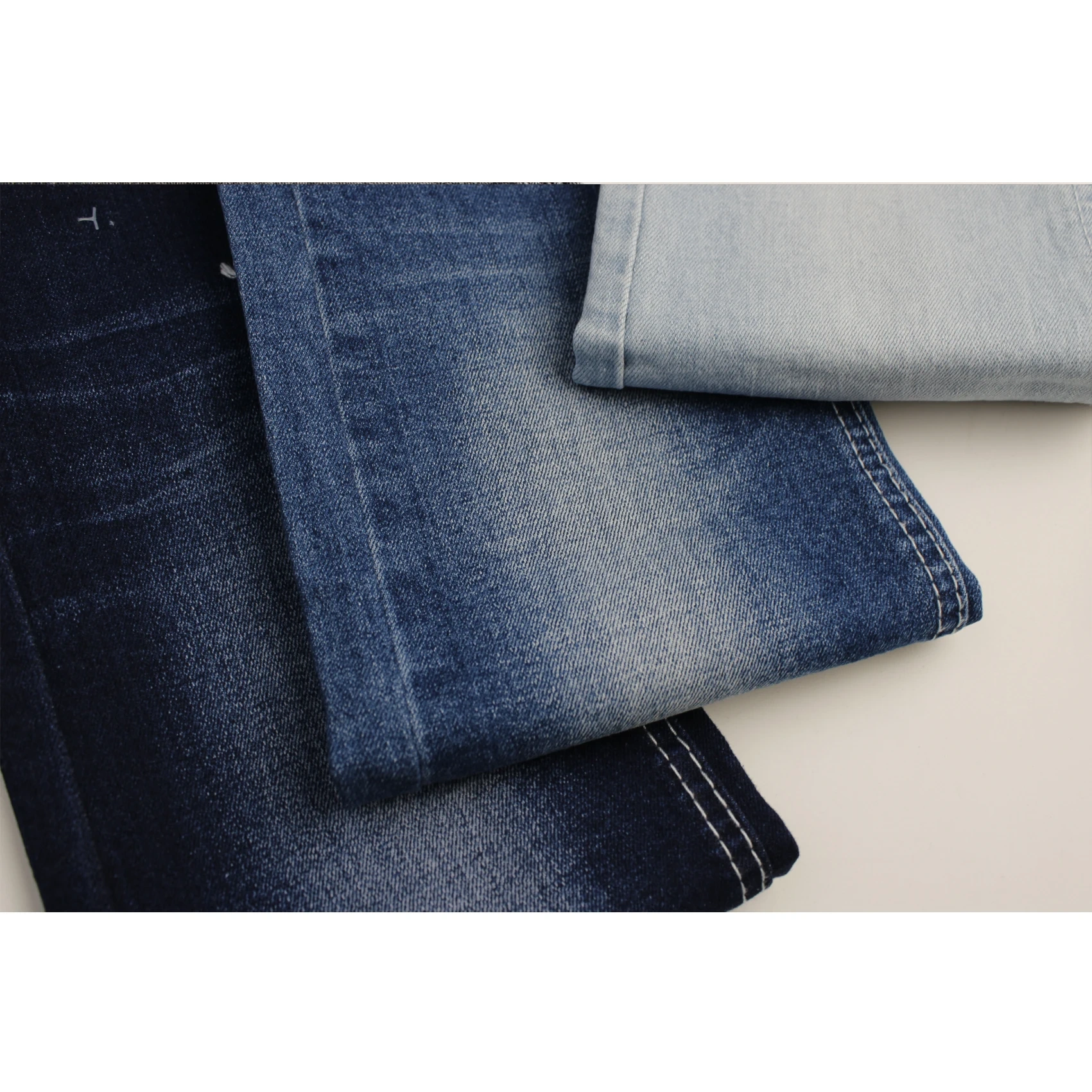 High Quality  oA 9.5oz    soft hand feeling Denim super  Stretch denim fabric for  jeans