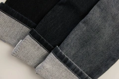 Blue and gray soft hand feeling   warp slub 9.5 oz  Stretch  Denim Fabric for jeans