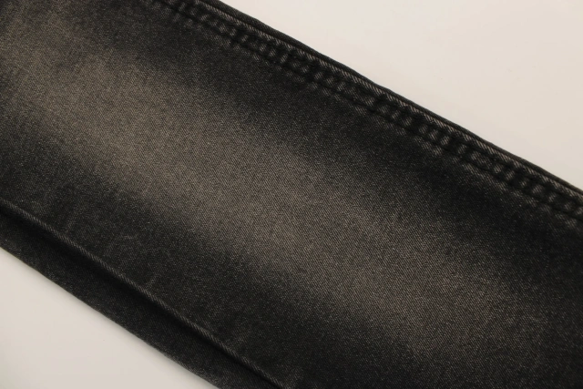 Levi's boyfriend denim jeans fabric 11oz  black and black back  twill comfortable  stretch fabric for jeans