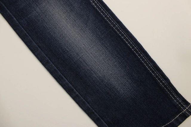 Running Style 10 oz warp slub  Indigo   Stretch  Denim Fabric  for  Jeans Fabric