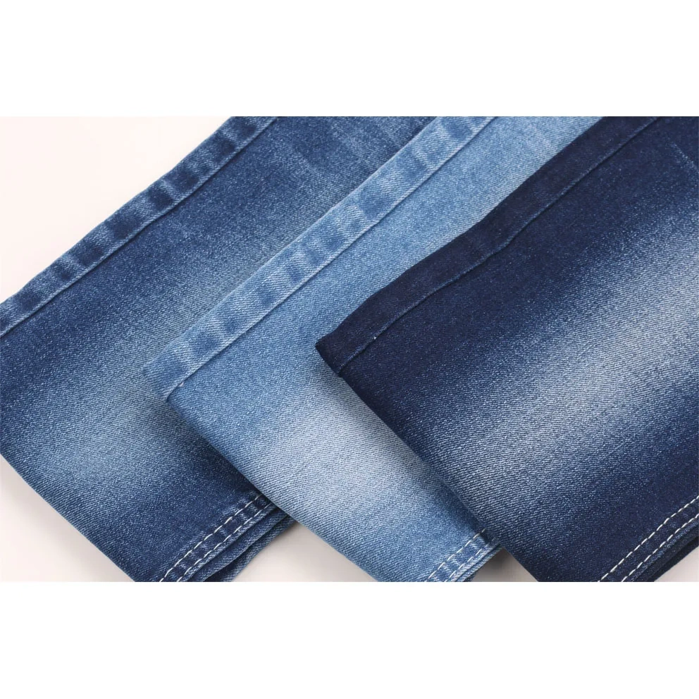 Chinese Factory Hot Sale High Elastic Dark Blue   Cotton/Poly/Spandex Denim Fabric for men Jeans