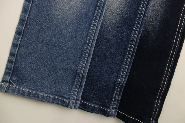 Top Quality Workable Price 11.2 oz Big Wide 180cm Comfortable Stretch Dark Blue  rigid Denim Fabric for men's Jeans