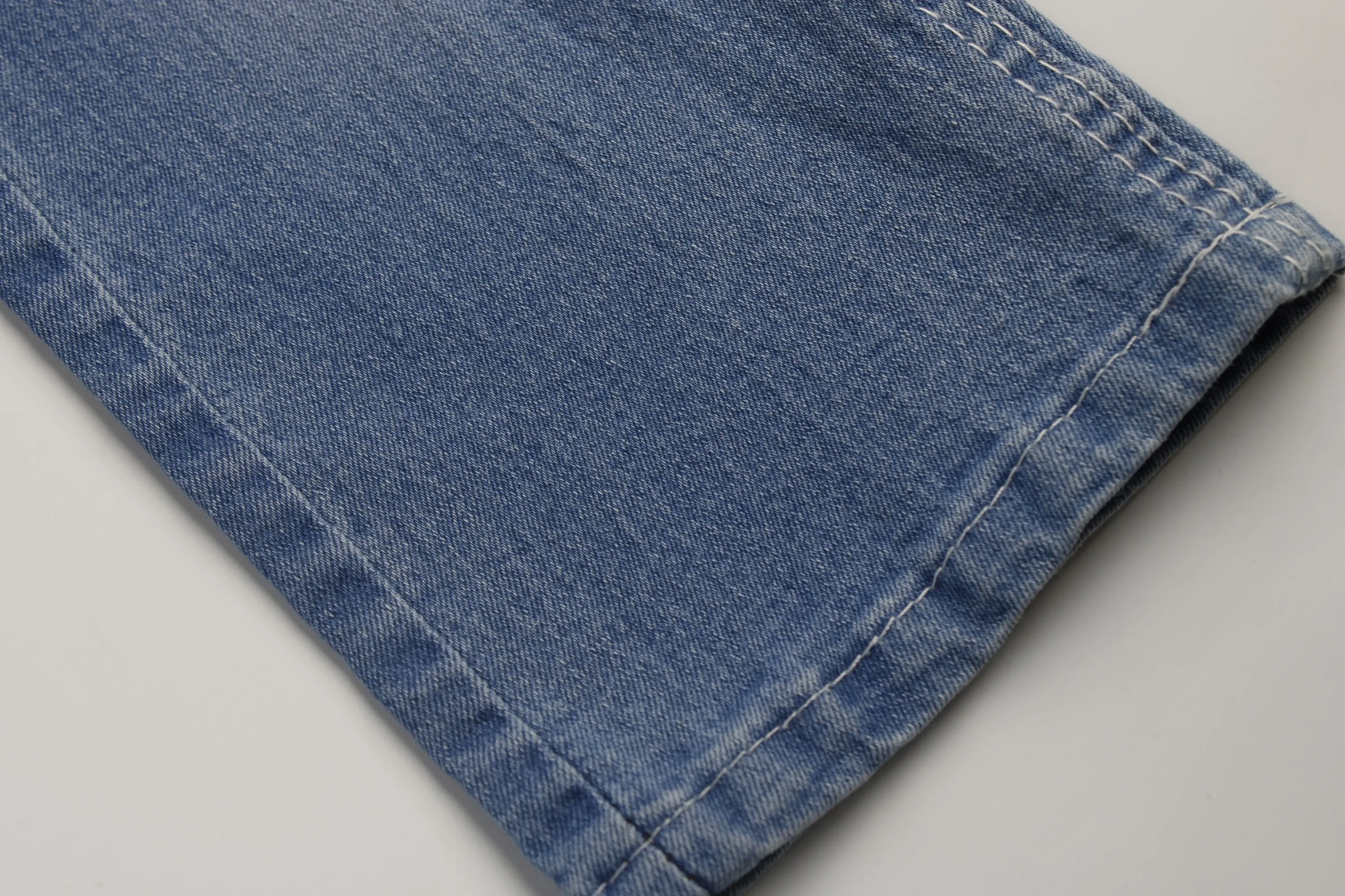 Top Quality Workable Price 9.4 oz Big Wide 180cm Comfortable Stretch Dark Blue Warp Slub Denim Fabric for men's Jeans