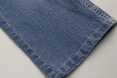 Top Quality Workable Price 9.4 oz Big Wide 180cm Comfortable Stretch Dark Blue Warp Slub Denim Fabric for men's Jeans