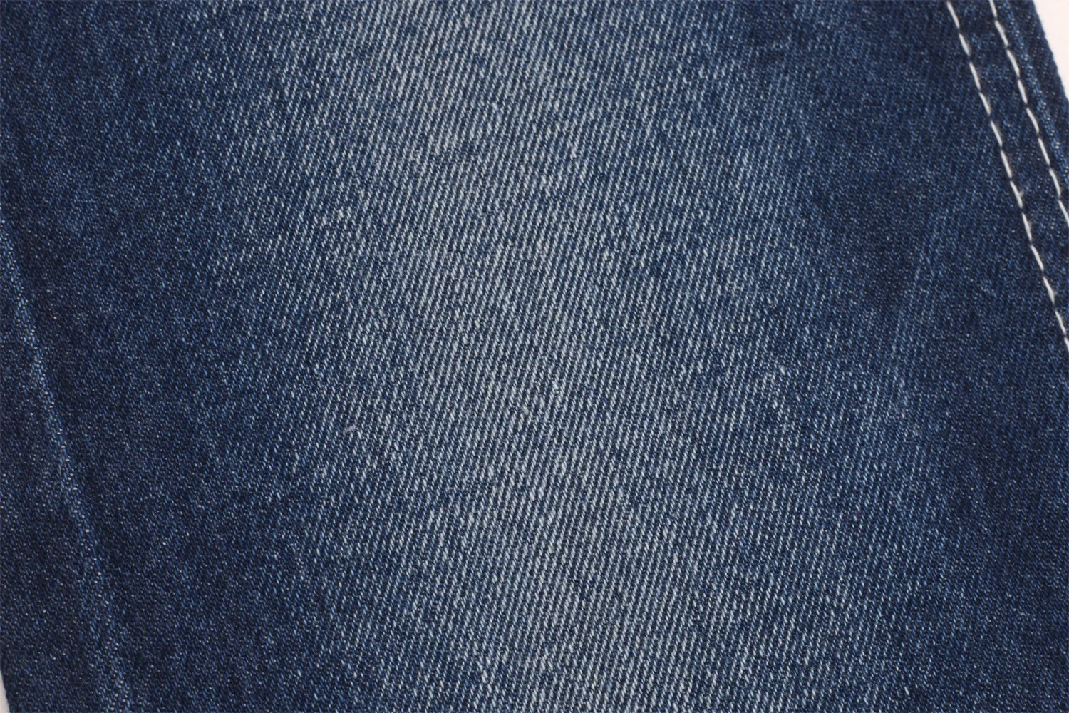 Good Quality Low Discounted Price 10.3oz LHT Deel Azul Rigid Denim no Stretch 70 cotton 30 poly Denim Fabric