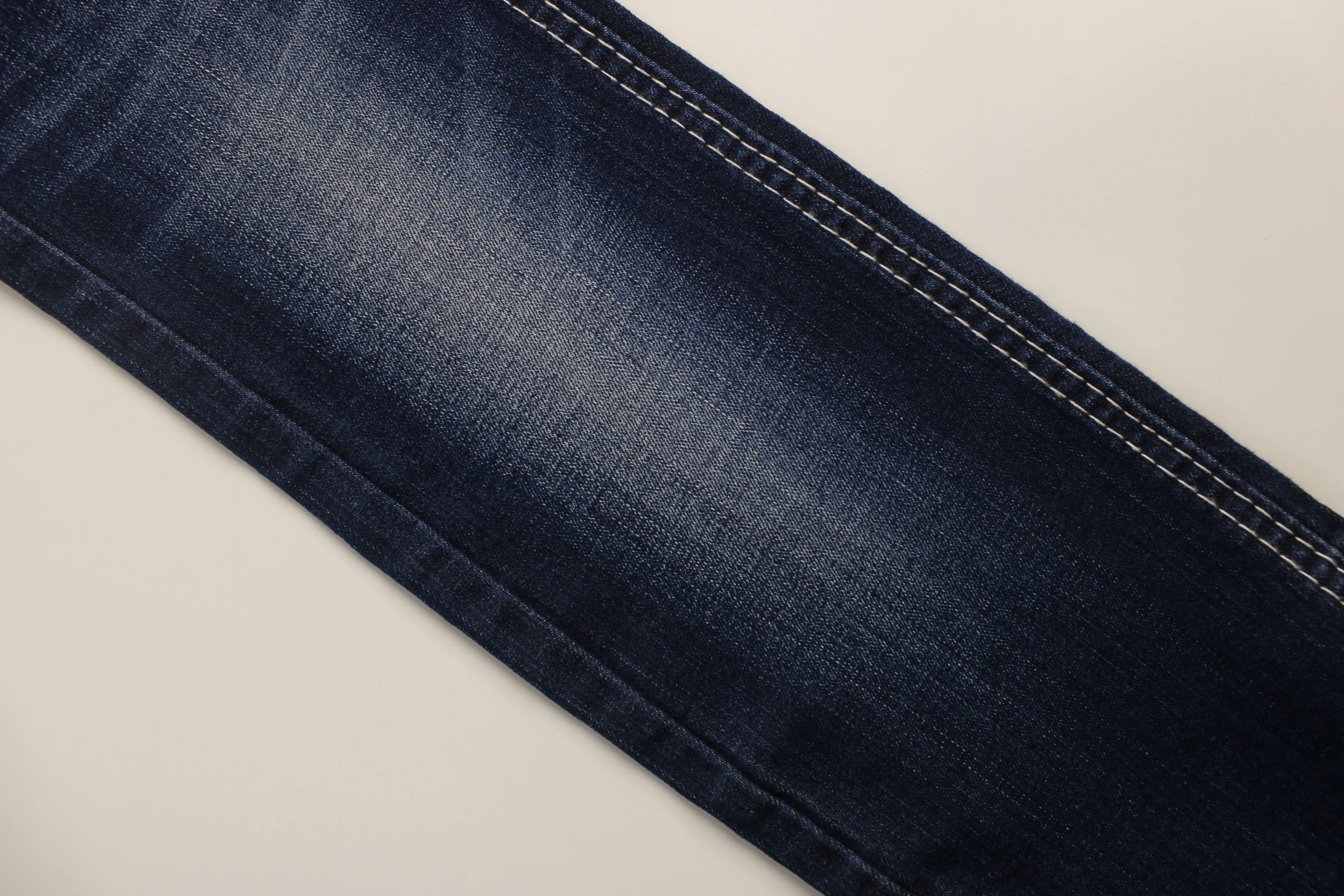 Chinese Factory Hot Sale High Elastic Dark Blue 10 OZ Warp Slub Cotton/Poly/Spandex OA Denim Fabric for Jeans