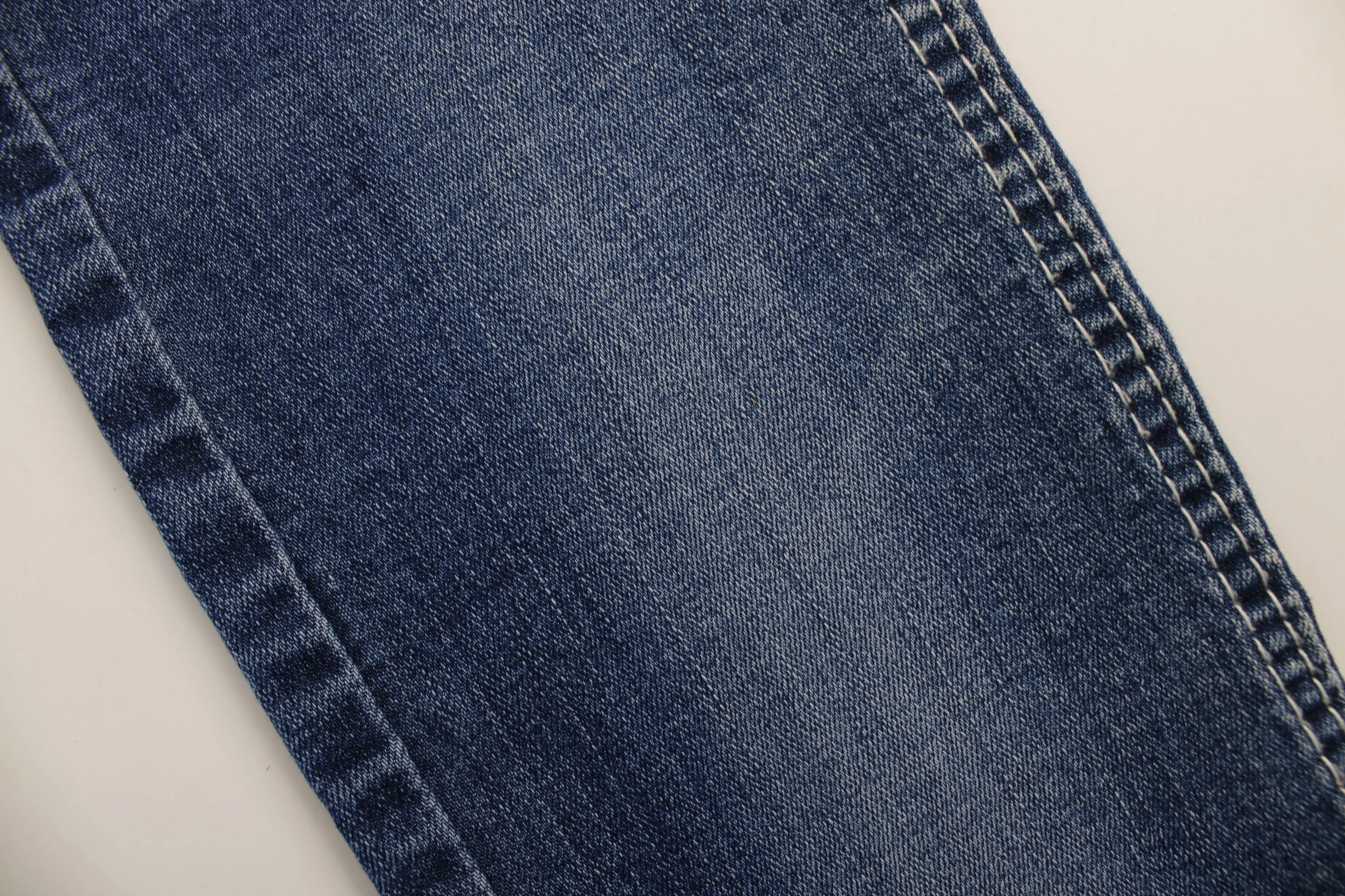 Chinese Factory Hot Sale High Elastic Dark Blue 10 OZ Warp Slub Cotton/Poly/Spandex OA Denim Fabric for Jeans