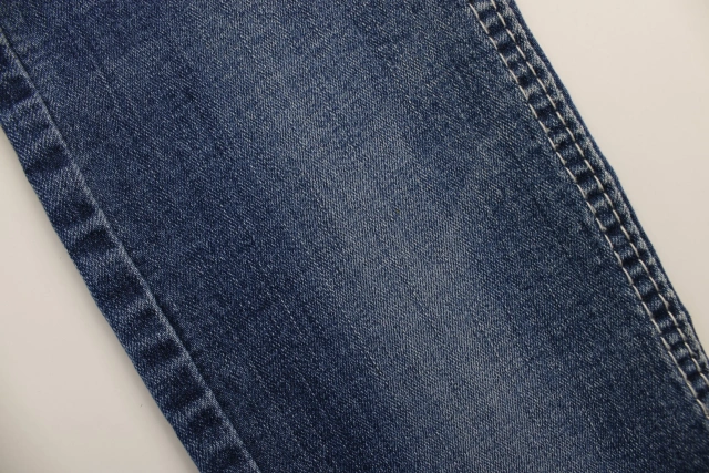 Chinese Factory Hot Sale High Elastic Dark Blue 10 OZ Warp Slub Cotton/Poly/Spandex OA Denim Fabric for Jeans