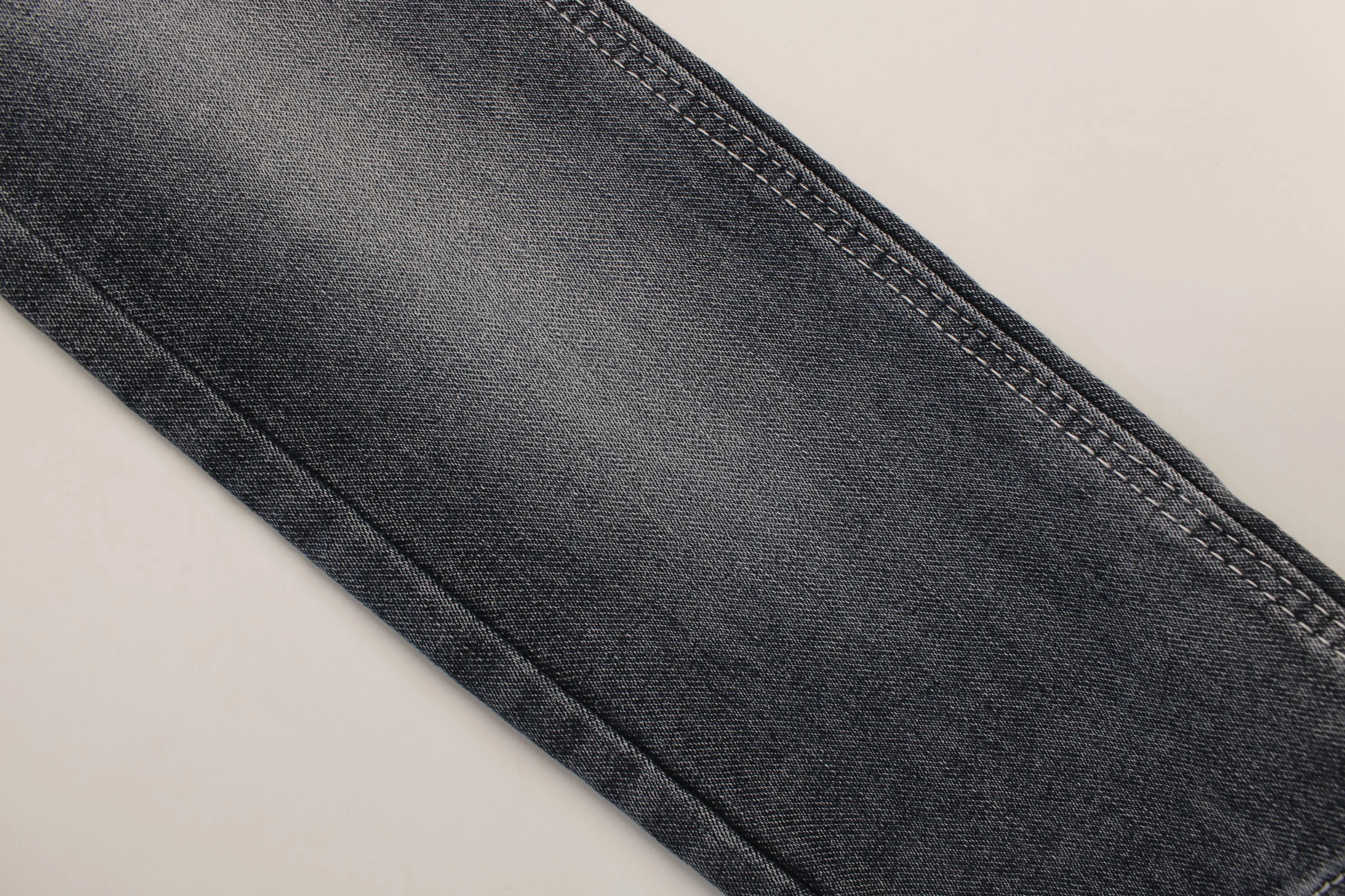 Blue and gray soft hand feeling   warp slub 9.5 oz  Stretch  Denim Fabric for jeans