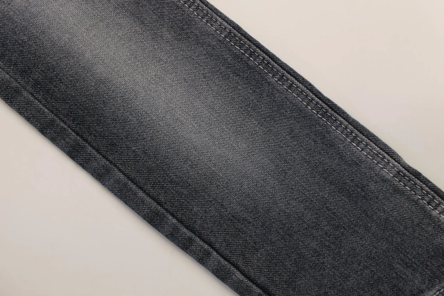 Blue and gray soft hand feeling   warp slub 9.5 oz  Stretch  Denim Fabric for jeans