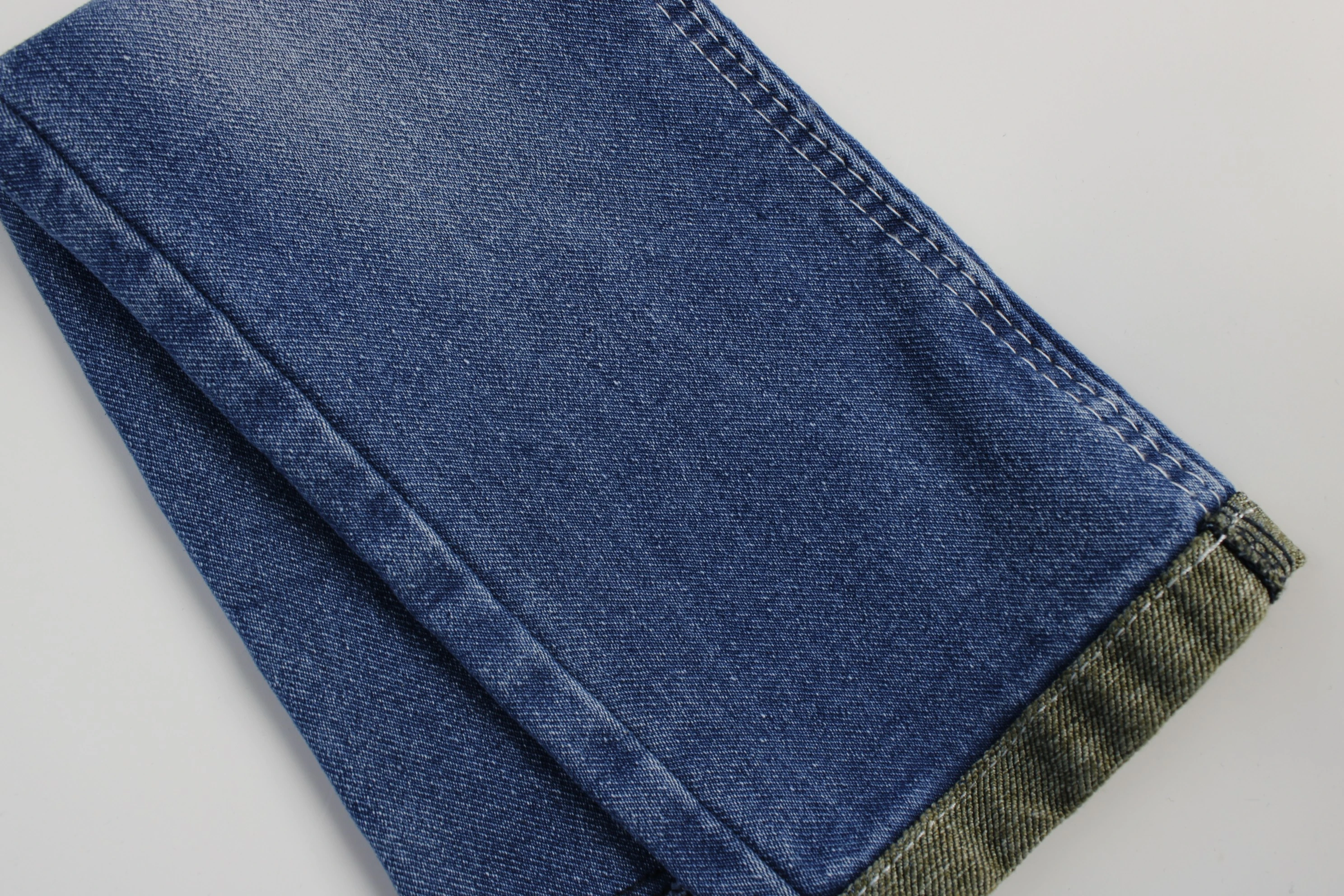 Top Quality Workable Price 12.3oz Big Wide 180cm Stretch Dark Blue corss  hand-soft feeling Fabric for  Jeans