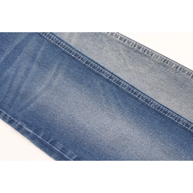Low Price 10% Viscose 10.3oz 350GSM 182cm No Slub Comfortable Stretch Soft Hand Feel TR Denim Fabric