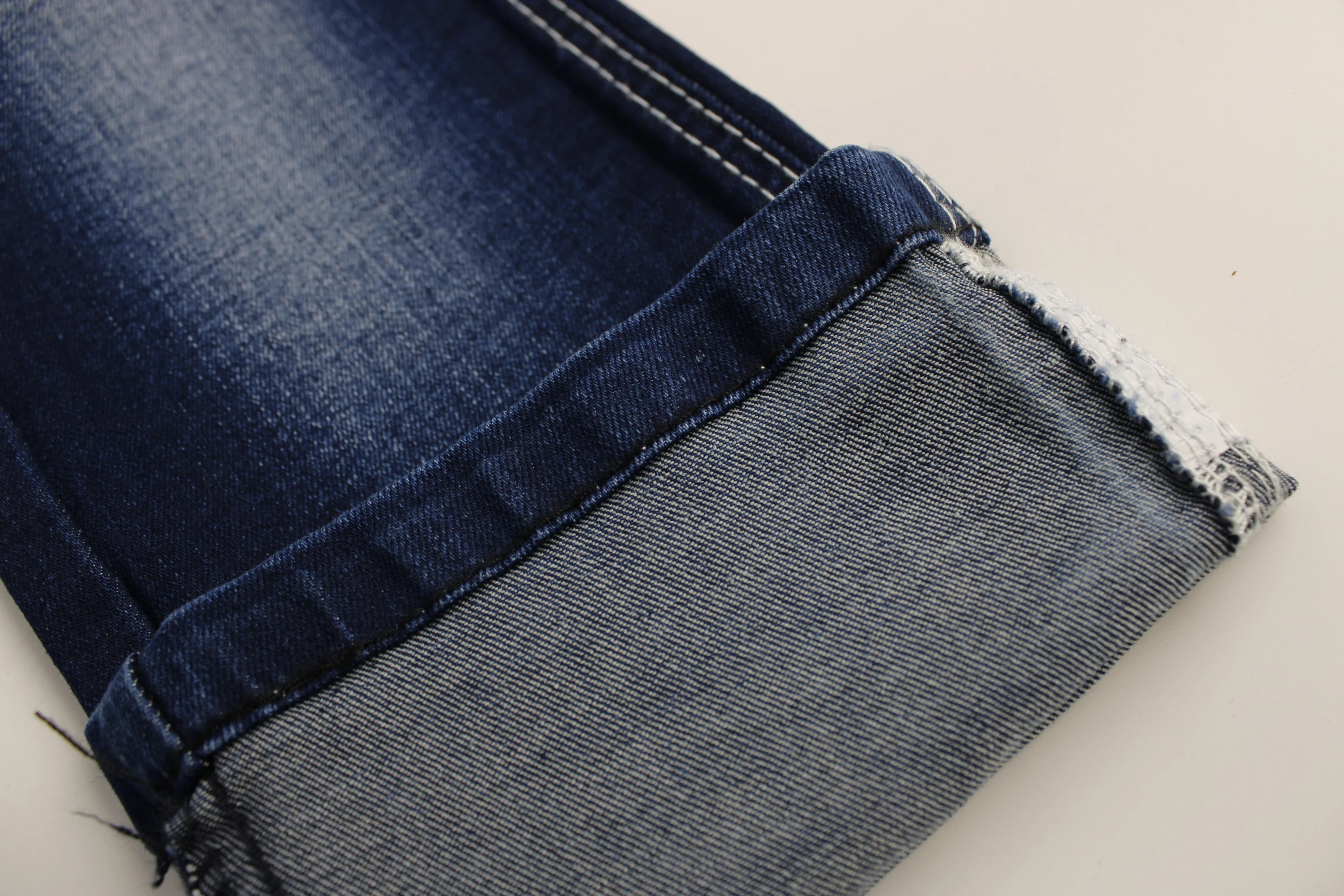OA  Hot Sale High Elastic Dark Blue 9.5 OZ soft hand feeling Cotton/Poly/Spandex  Denim Fabric for Jeans