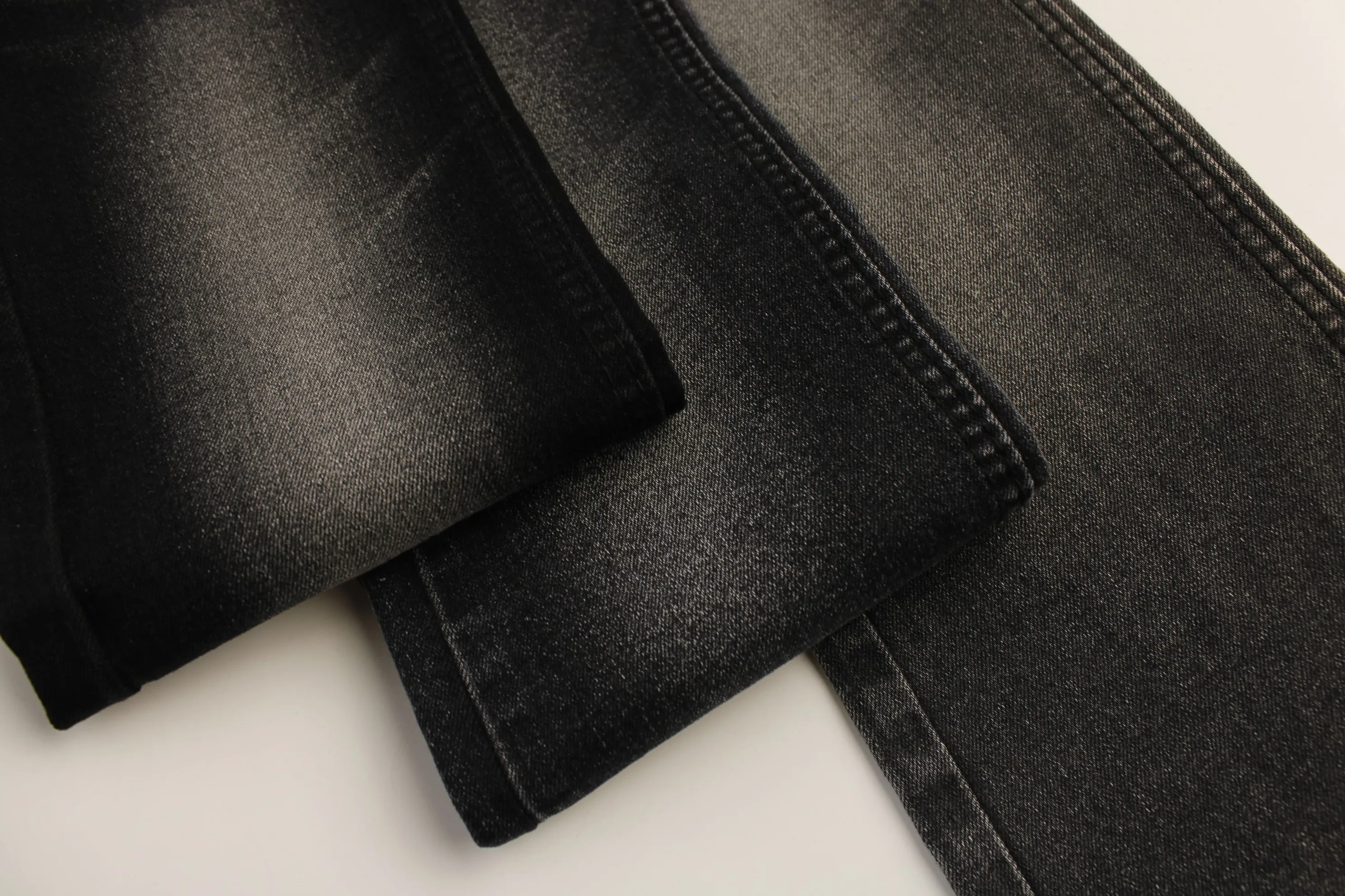 Good Quality Low Discounted Price 10.8oz  black &black back  70%cotton 28% polyester 2%spandex  Denim Fabric