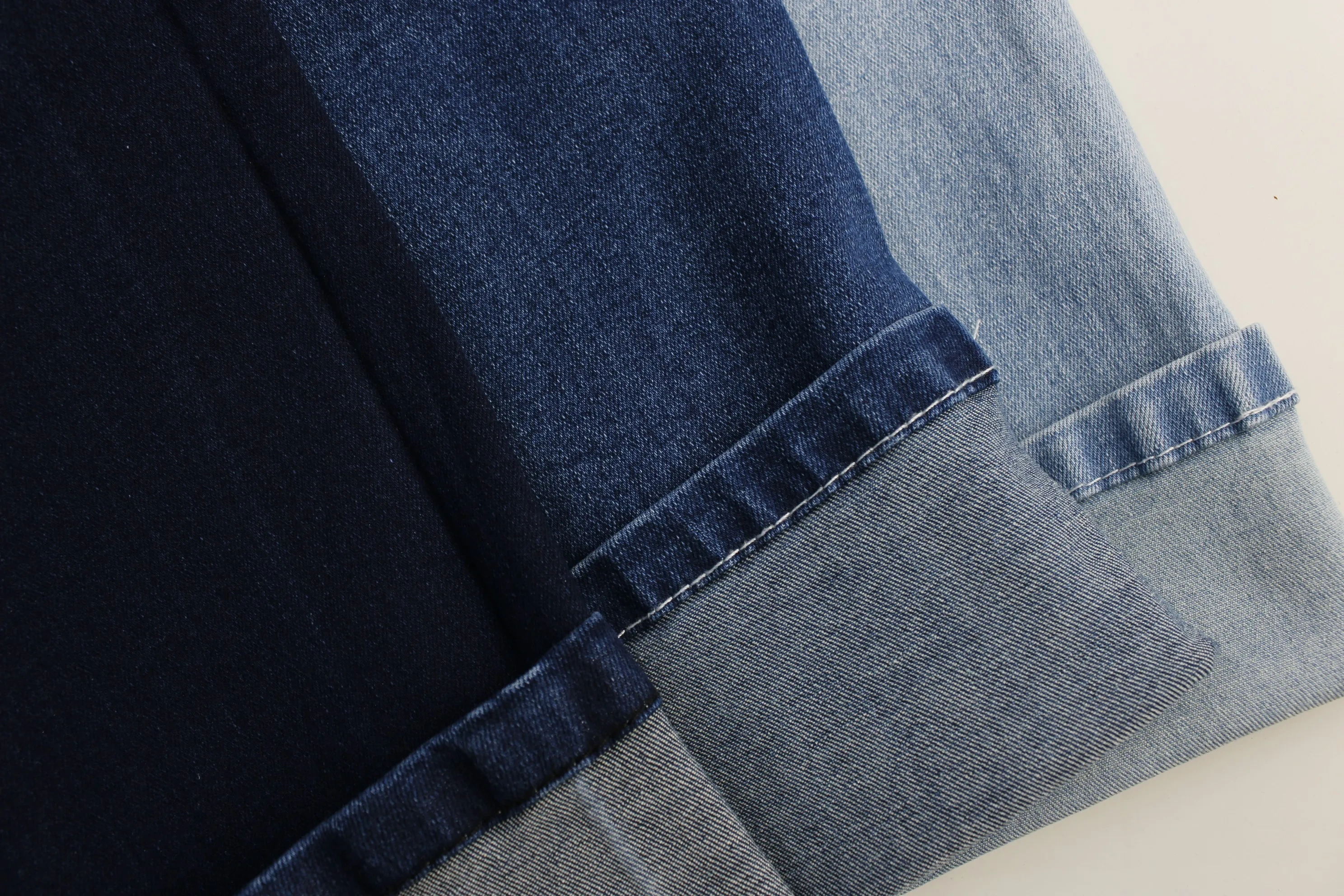 OA  Hot Sale High Elastic Dark Blue 9.5 OZ soft hand feeling Cotton/Poly/Spandex  Denim Fabric for Jeans